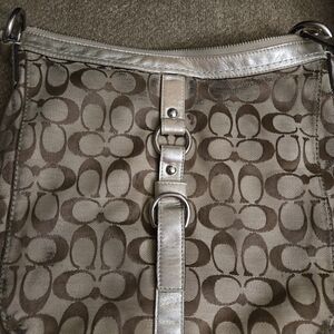 Coach Brown Signature Shoulder Bag
